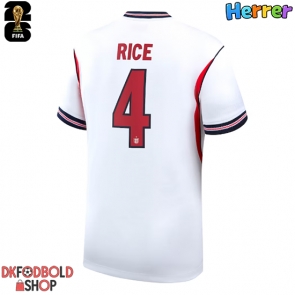 England Declan Rice #4 Hjemmebanetrøje VM 2026 Kort ærmer